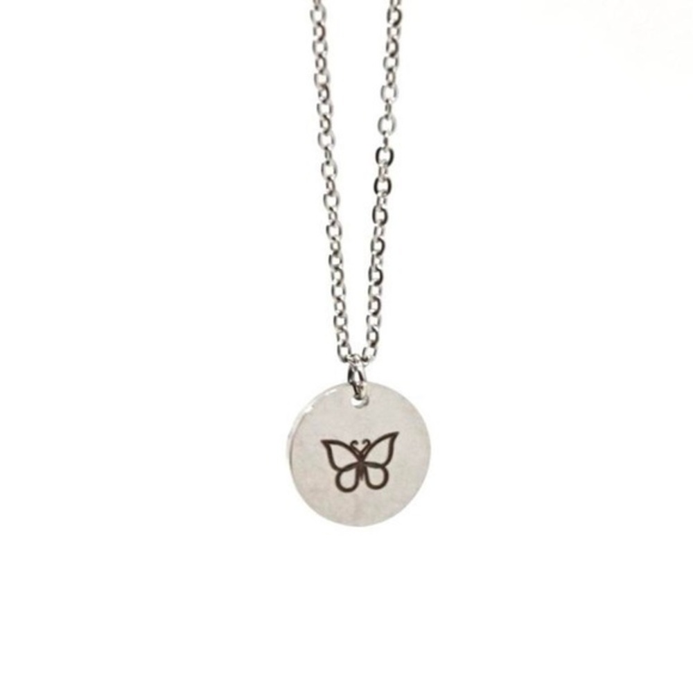 Micro Butterfly Necklace